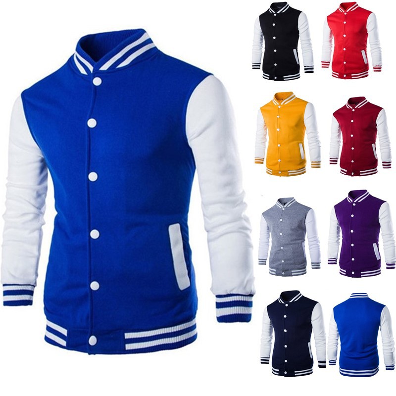 Varsity Jacket Wool - Hoodies Men/Boy Baseball Jacket Men Fashion