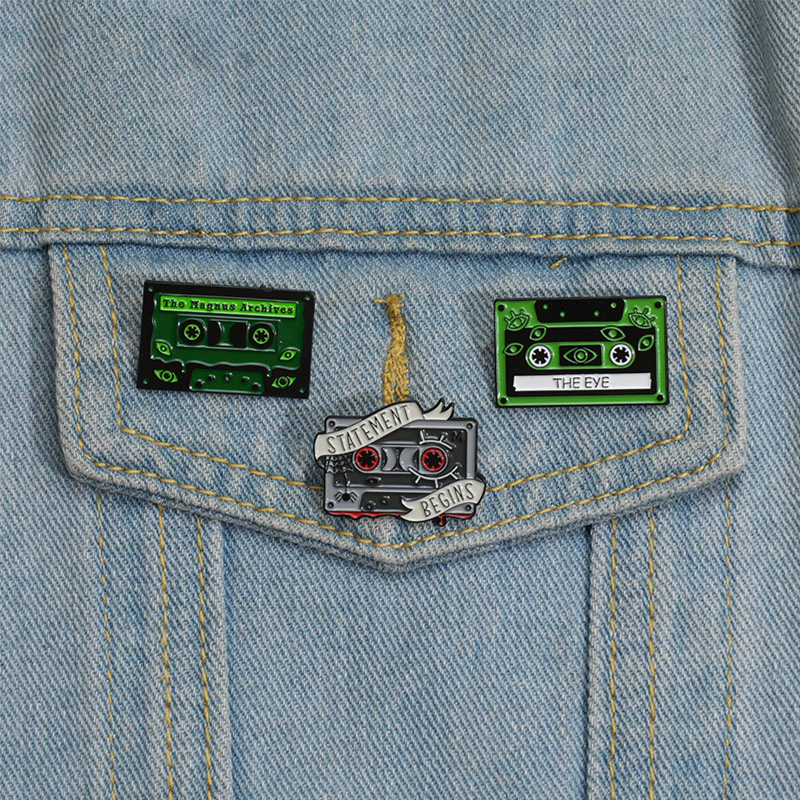 Vintage Fashion Archive - 90s Retro Cassettes Enamel Pins Custom