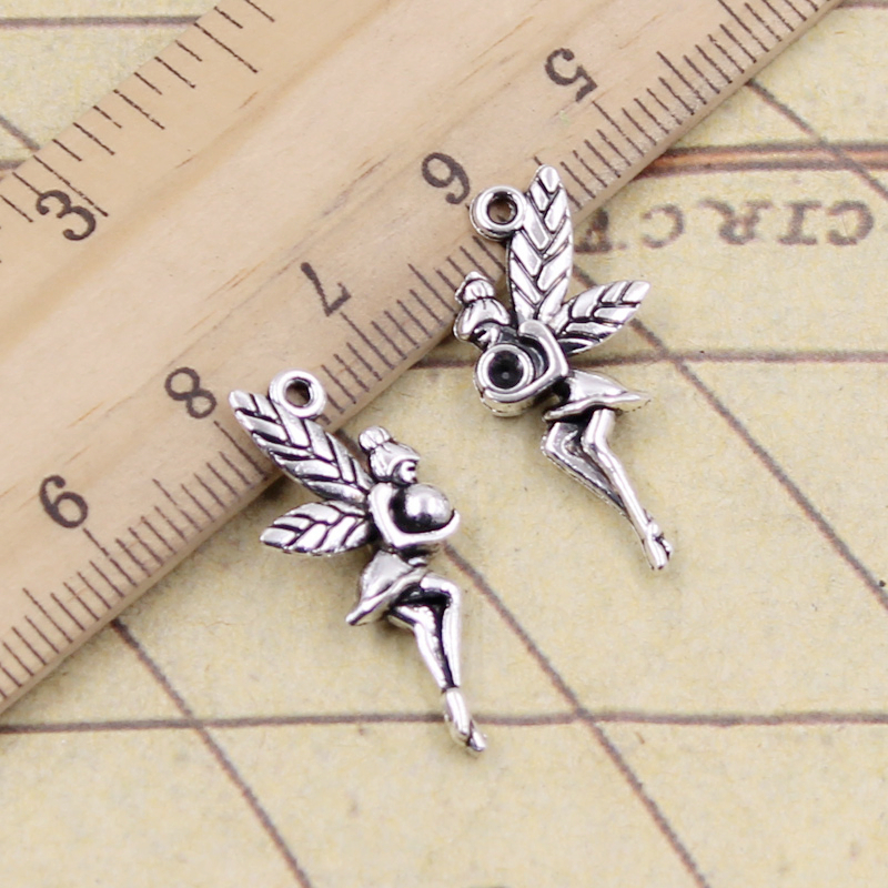 Vintage Fashion Faire - 20pcs Charms Fair Angel 26x11mm Tibetan