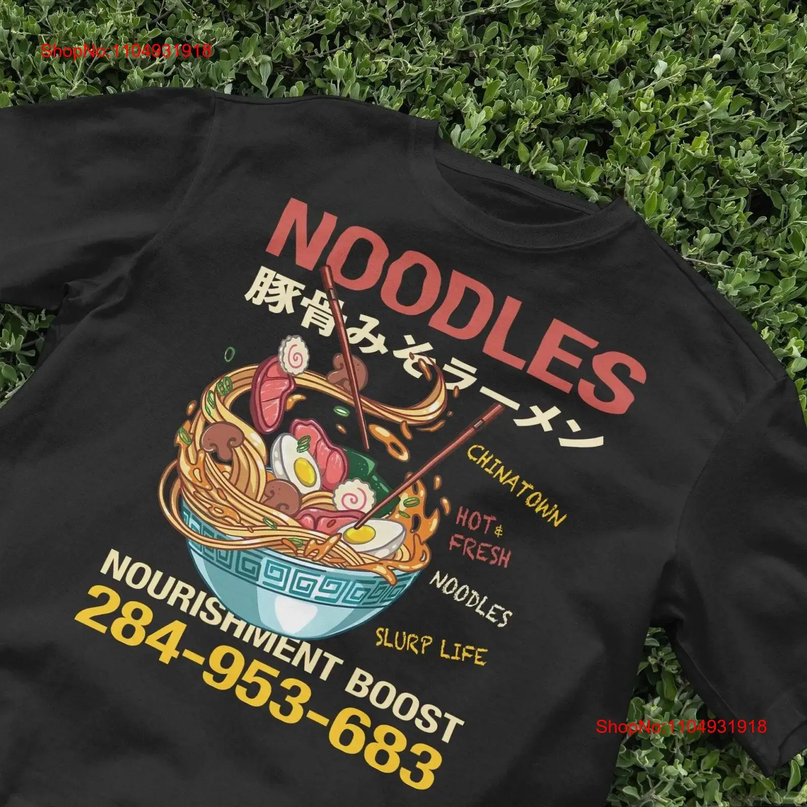 Vintage Fashion Tokyo - Cute Ramen Noodle T Shirt Japan