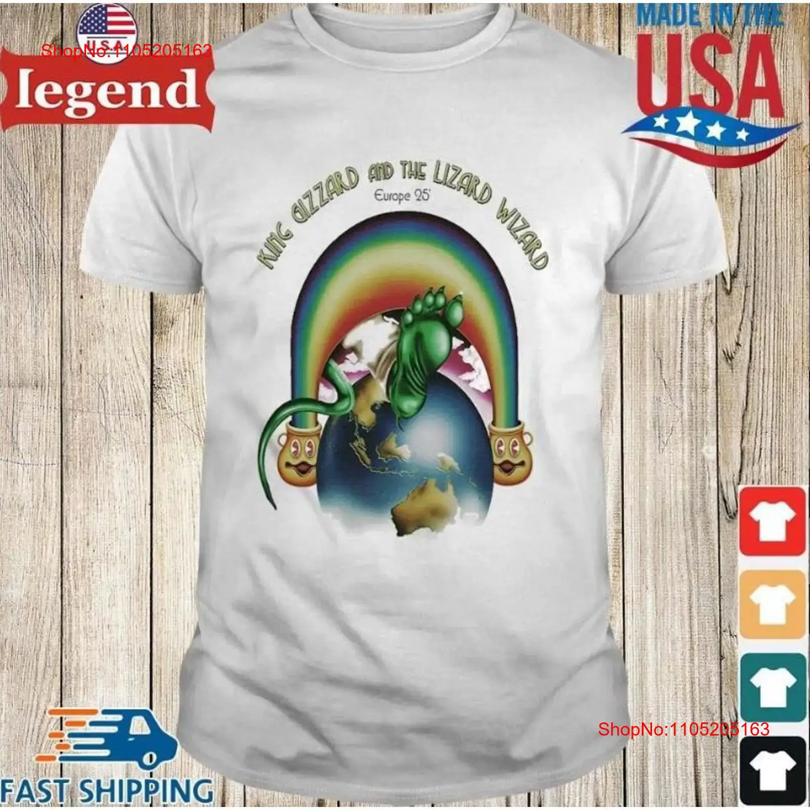 King Gizzard The Lizard Wizard - Vintage Fashion Jersey avaliação e preço