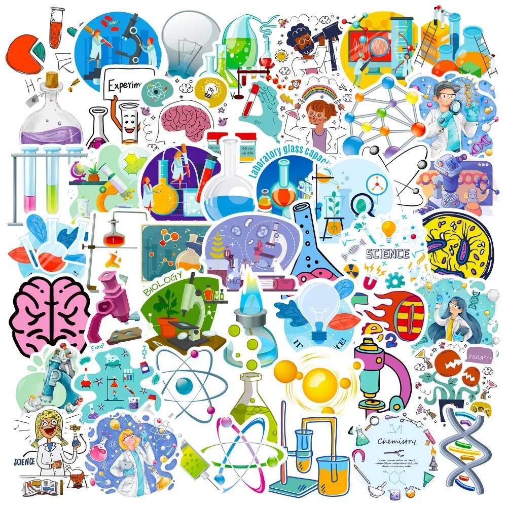 50PCS Cartoon Science Lab Stic - Vintage Fashion Toys avaliação e preço
