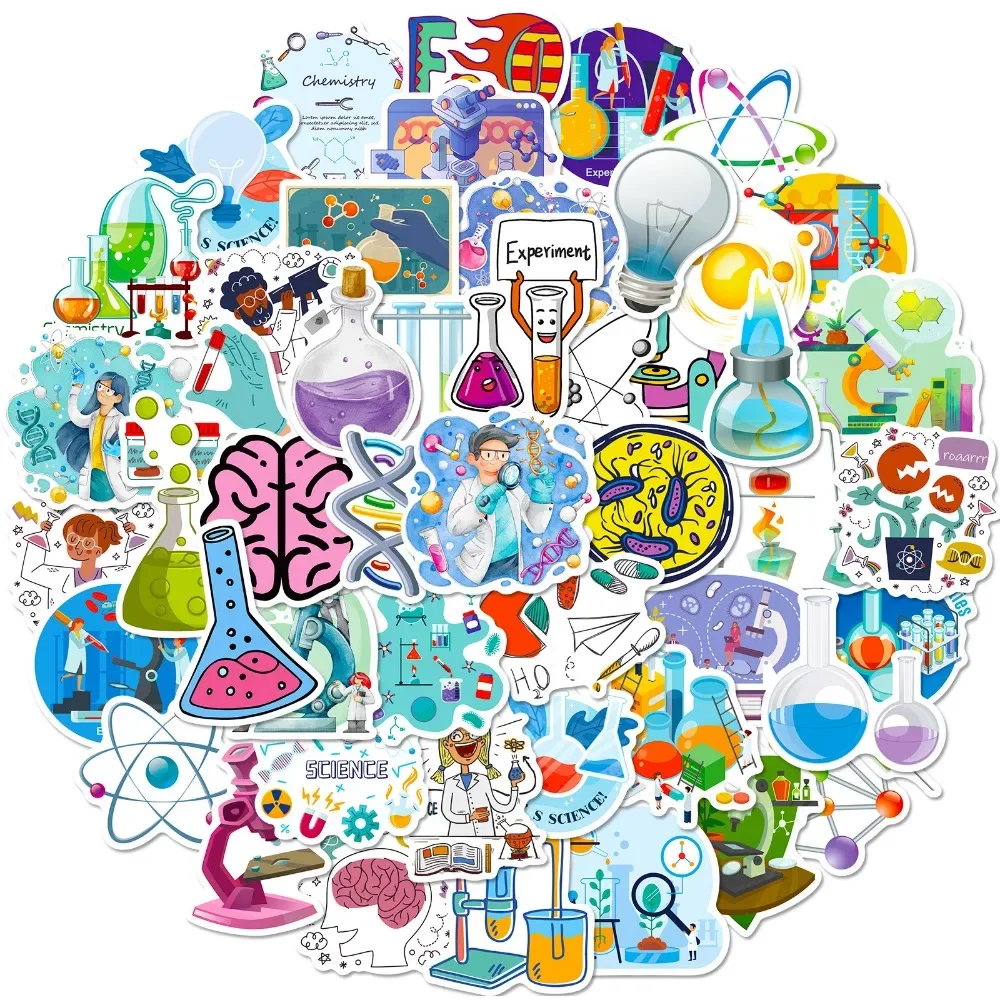 50PCS Cartoon Science Lab Stic - Vintage Fashion Toys avaliação e preço