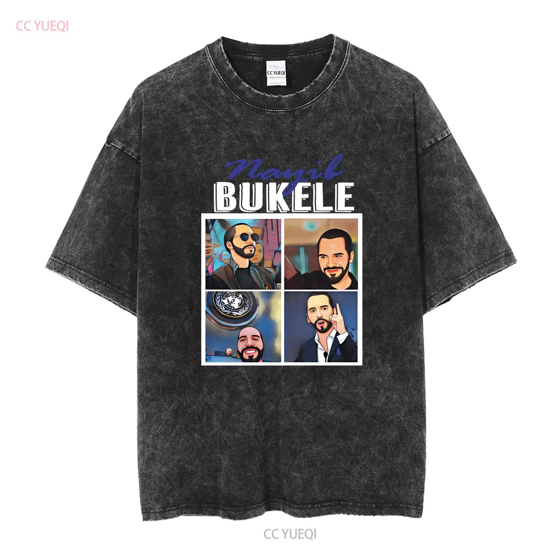 Nayib Bukele  T Shirt El Salva - Vintage Fashion Jersey avaliação e preço