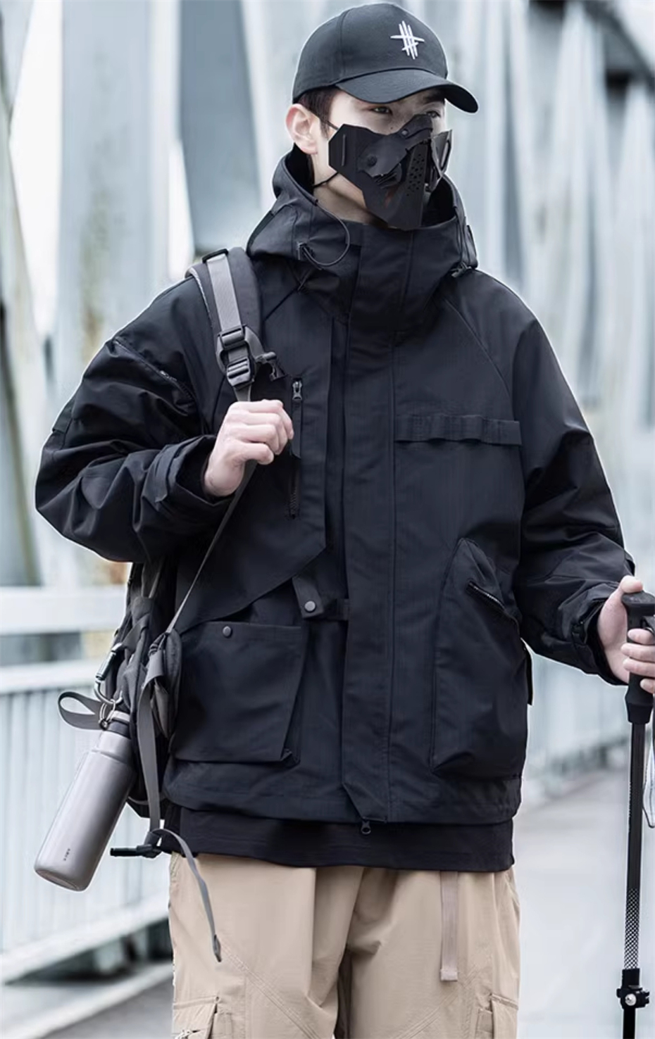 Tactical Cargo Jackets Vintage - Vintage Windbreaker Nylon avaliação e preço