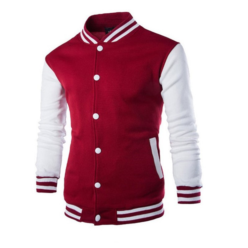 Hoodies Men Baseball Jacket Me - Varsity Jacket Wool avaliação e preço