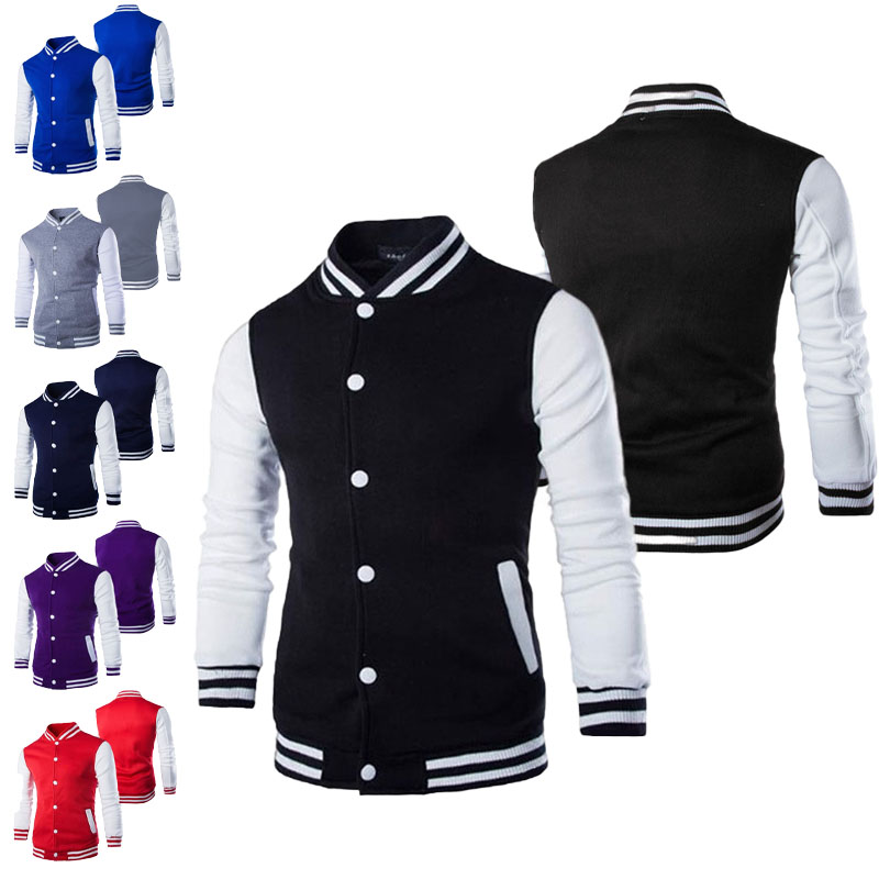 Hoodies Men/Boy Baseball Jacke - Varsity Jacket Wool avaliação e preço