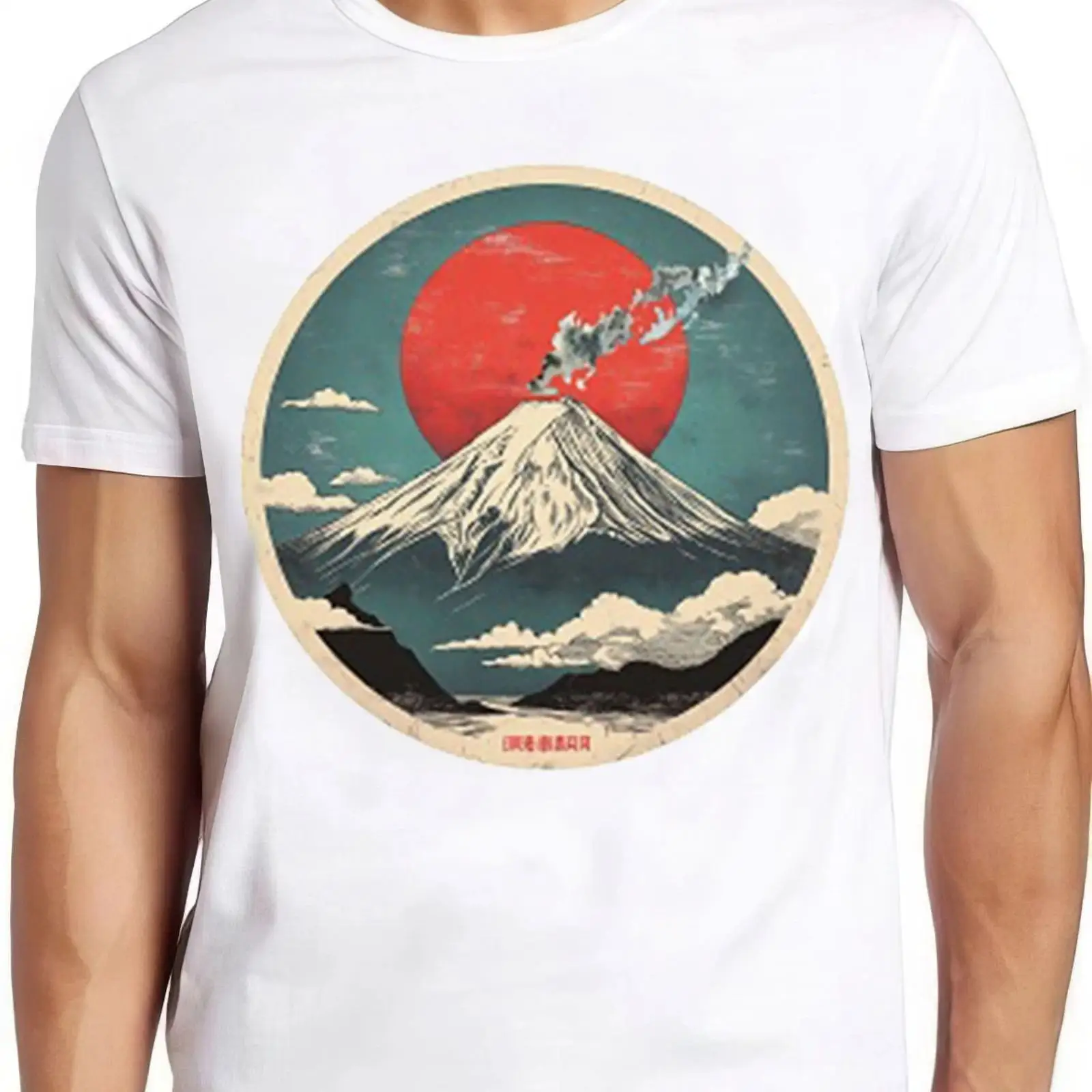 Fuji T Shirt san Mount Japan I - Vintage Fashion Tokyo avaliação e preço