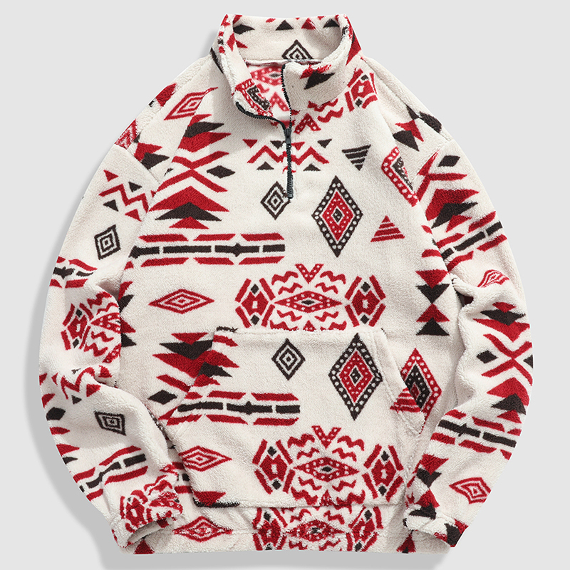 Men's fleece jacket,half-zippe - Varsity Jacket Wool avaliação e preço