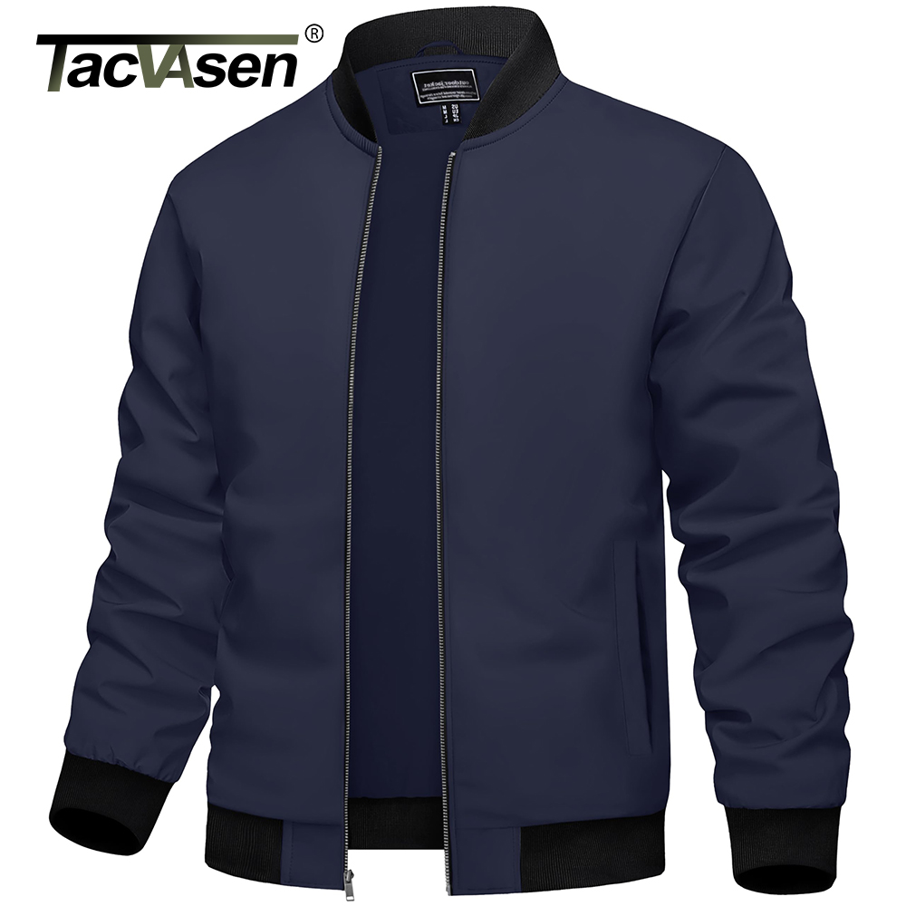 TACVASEN Men's Varsity Jacket  - Varsity Jacket Wool avaliação e preço