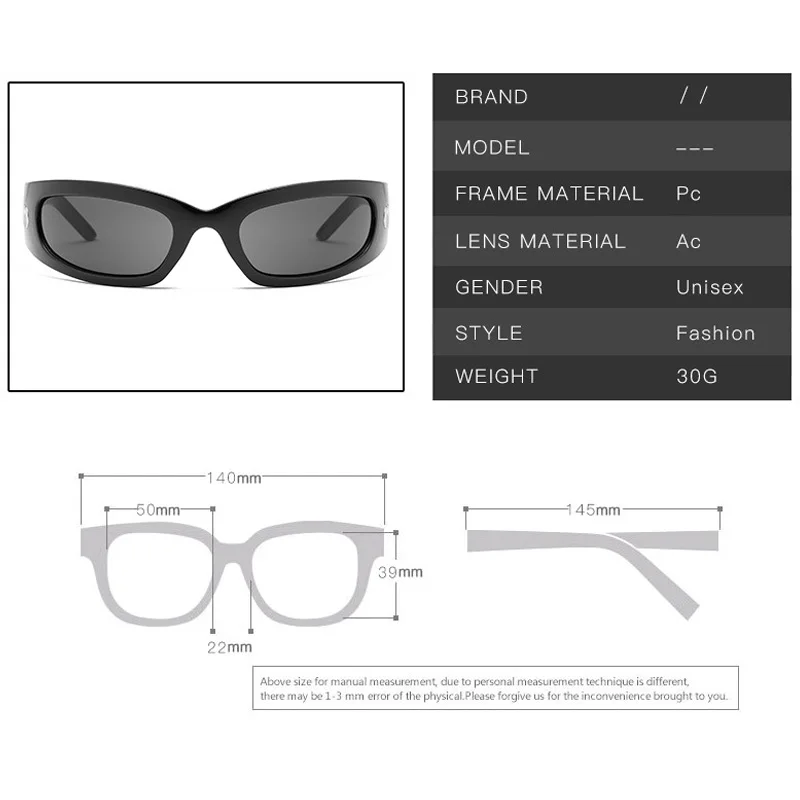 Resin Y2K Glasses Tiktok Lense - Vintage Fashion Tiktok avaliação e preço