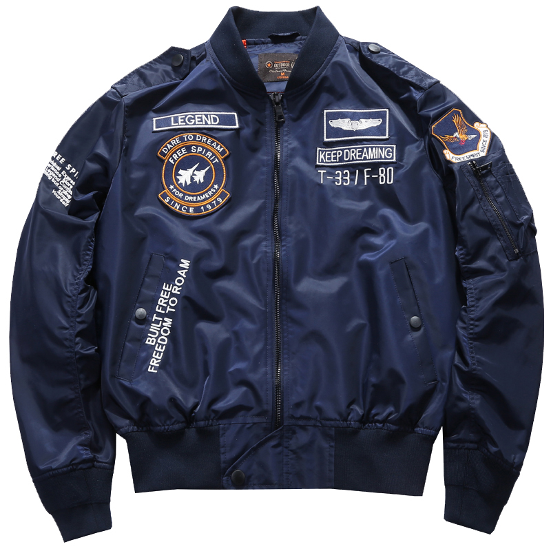 Men's Spring Tactical Army MA- - Varsity Jacket Wool avaliação e preço