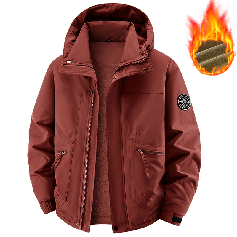 Men Parkas Thick Warm Hooded C - Varsity Jacket Wool avaliação e preço