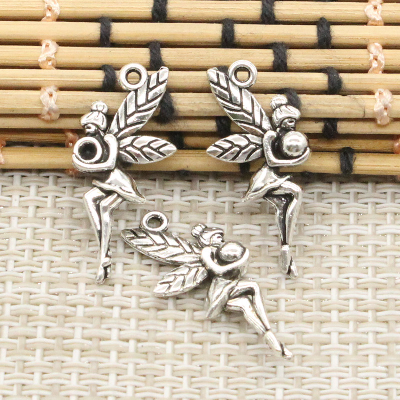 20pcs Charms Fair Angel 26x11m - Vintage Fashion Faire avaliação e preço