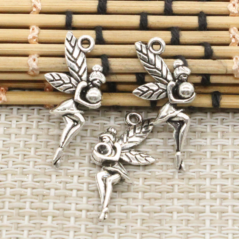 20pcs Charms Fair Angel 26x11m - Vintage Fashion Faire avaliação e preço