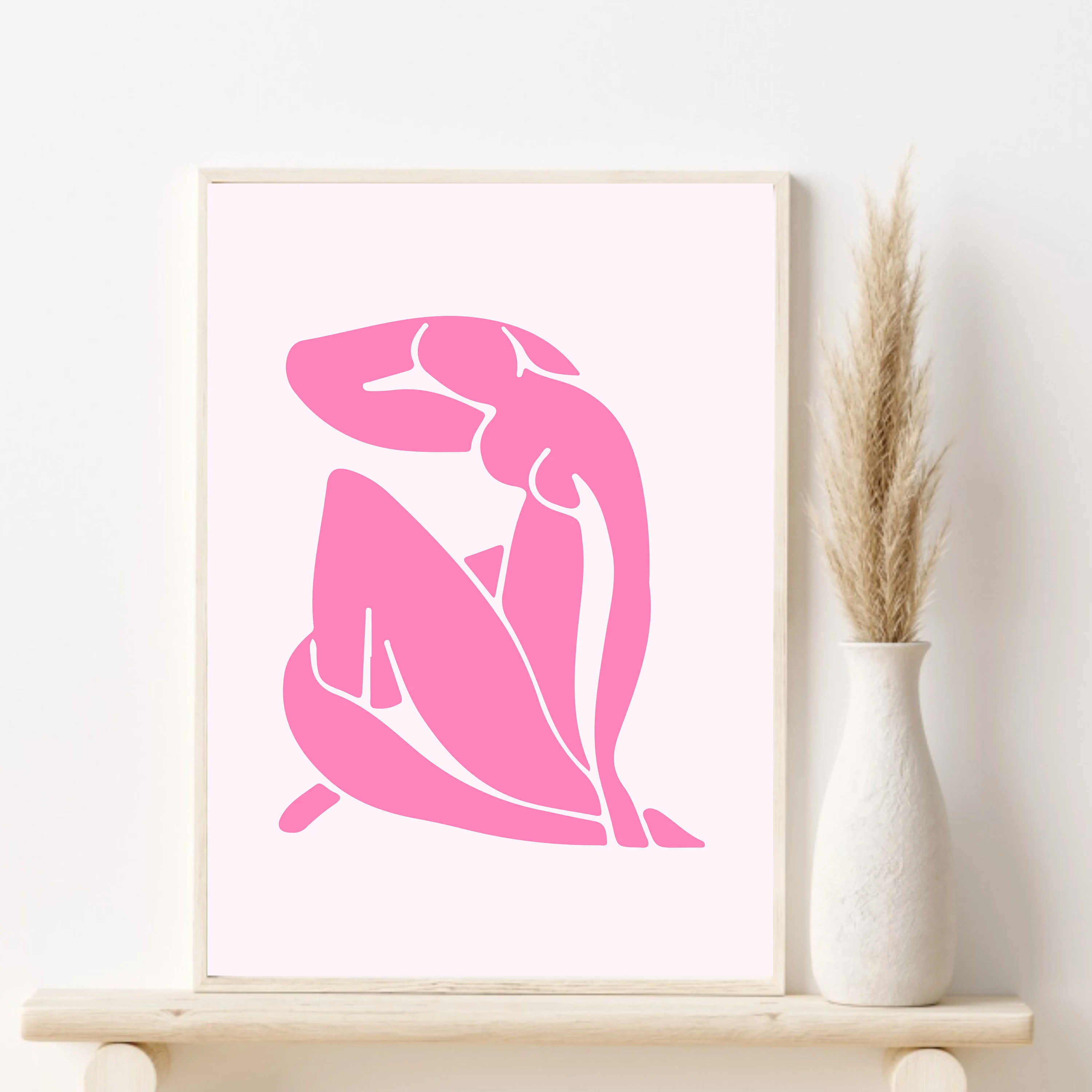 1pc Canvas painting  Pink Mati - Vintage Fashion Prints For Wall avaliação e preço