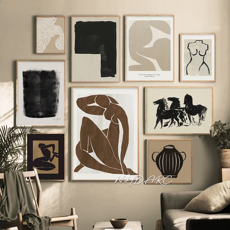 Scandinavian Minimalist Wall A - Vintage Fashion Prints For Wall avaliação e preço