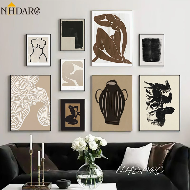 Scandinavian Minimalist Wall A - Vintage Fashion Prints For Wall avaliação e preço