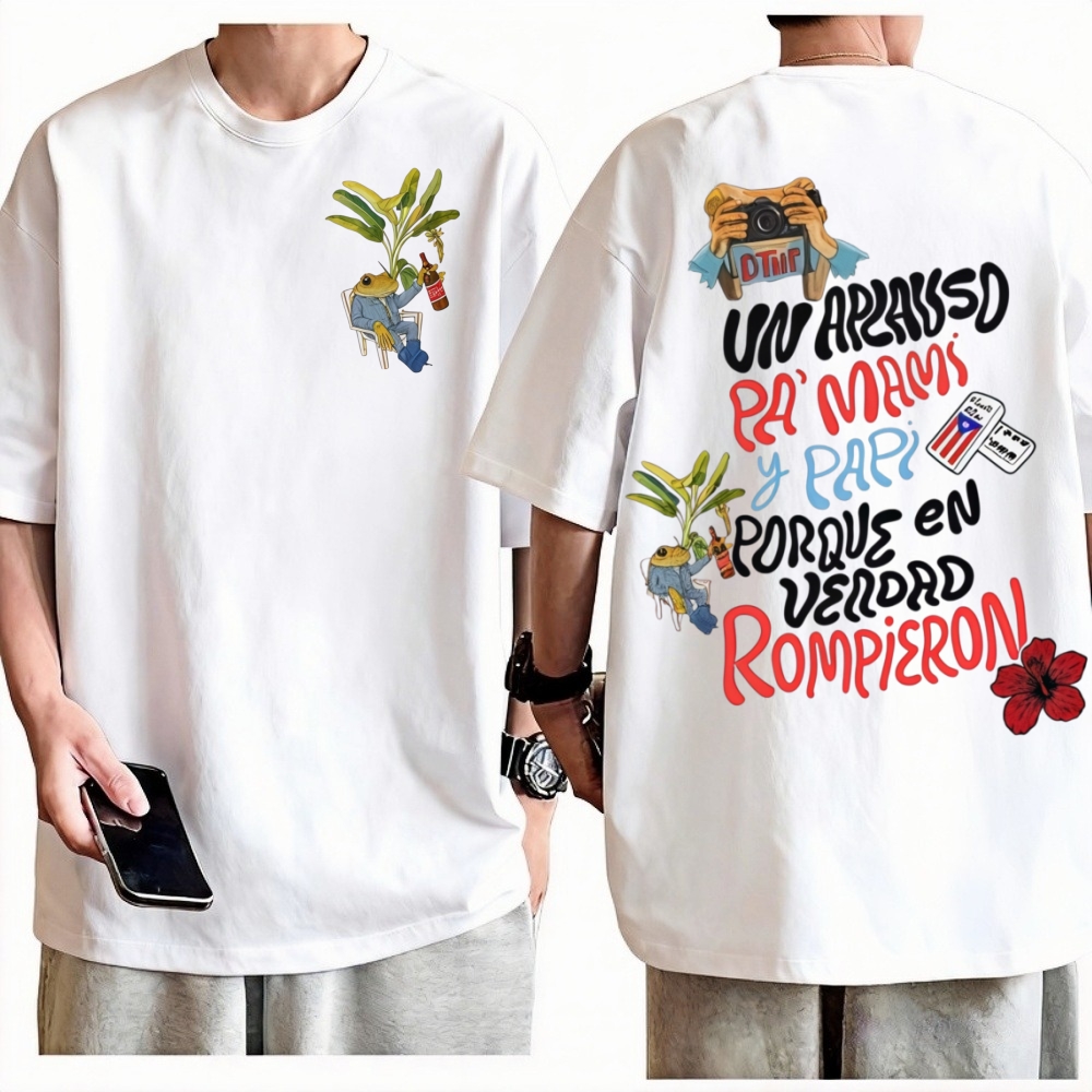 Bad Bunny World Tour T-Shirt M - Vintage Fashion Toys avaliação e preço