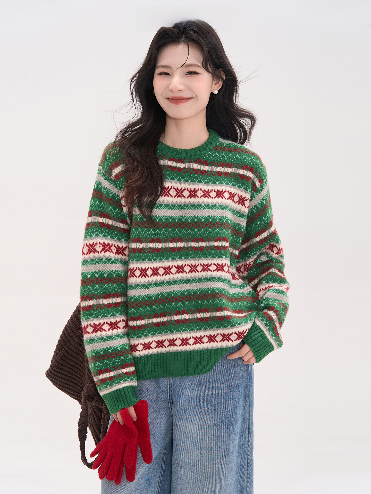 Heme Knitted Long Sleeve round - Vintage Fashion Faire avaliação e preço