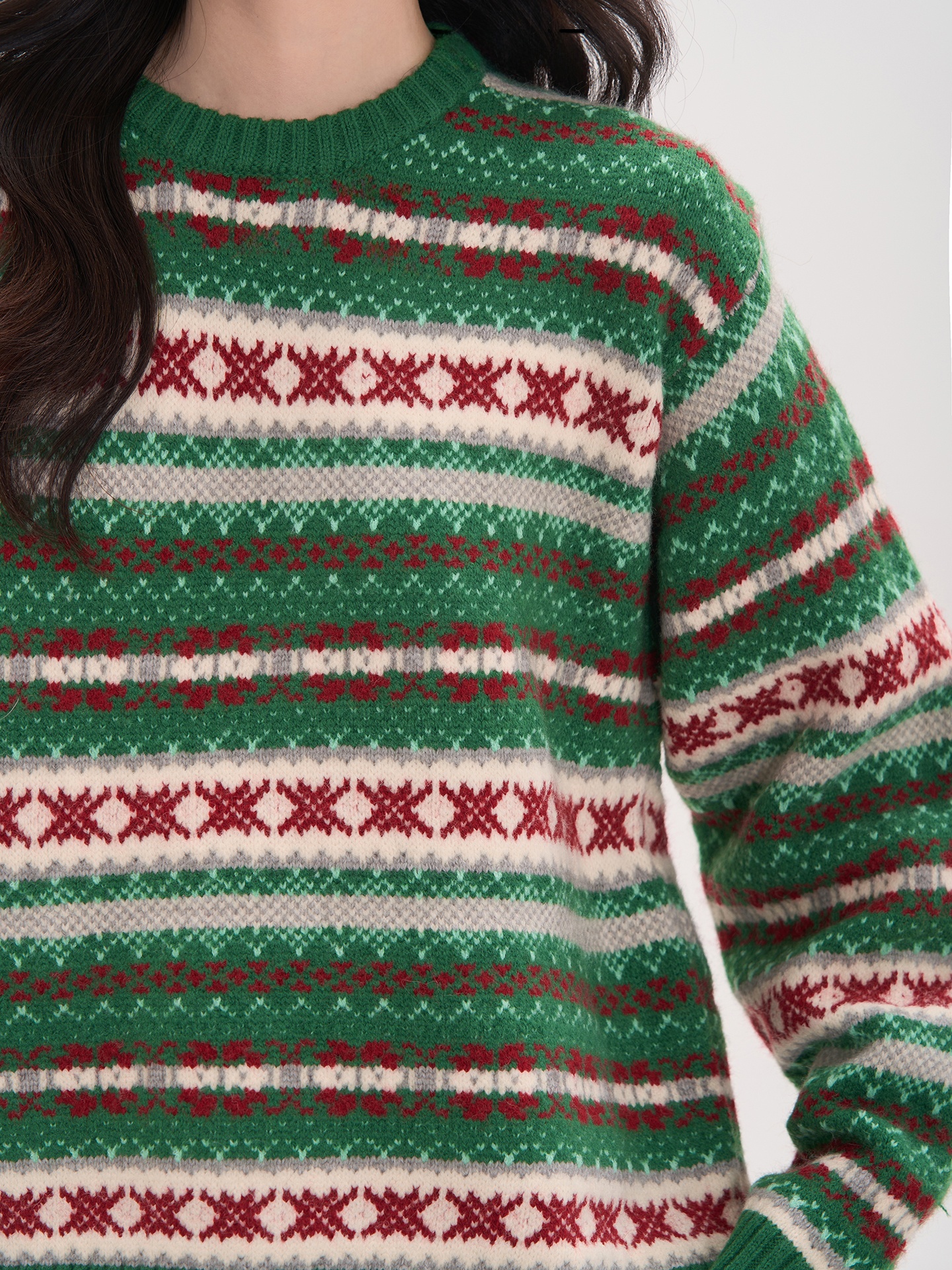 Heme Knitted Long Sleeve round - Vintage Fashion Faire avaliação e preço