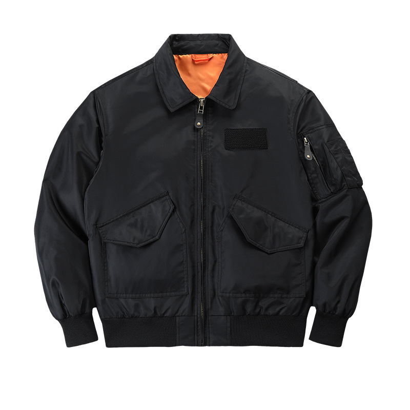 Military Pilot Jacket Men Vint - Vintage Windbreaker Nylon avaliação e preço