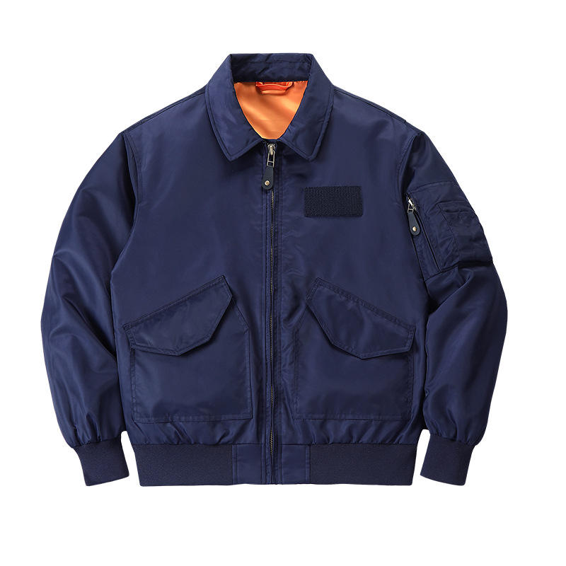 Military Pilot Jacket Men Vint - Vintage Windbreaker Nylon avaliação e preço