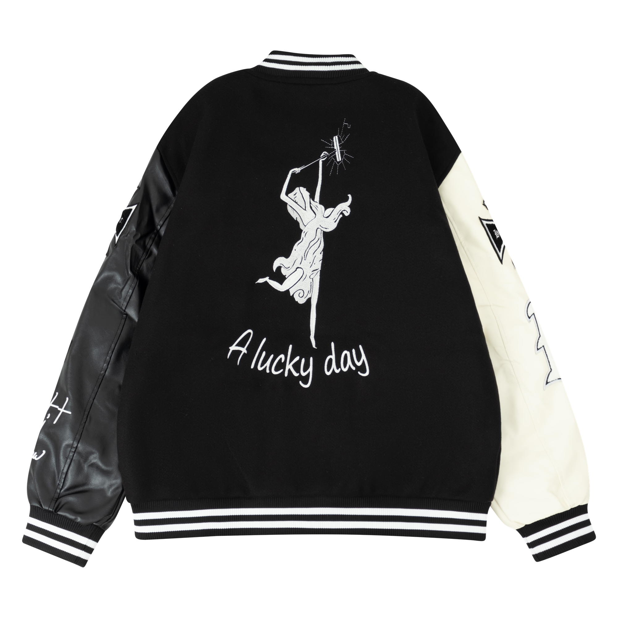 Men's Plush Inner Bomber Jacke - Varsity Jacket Wool avaliação e preço