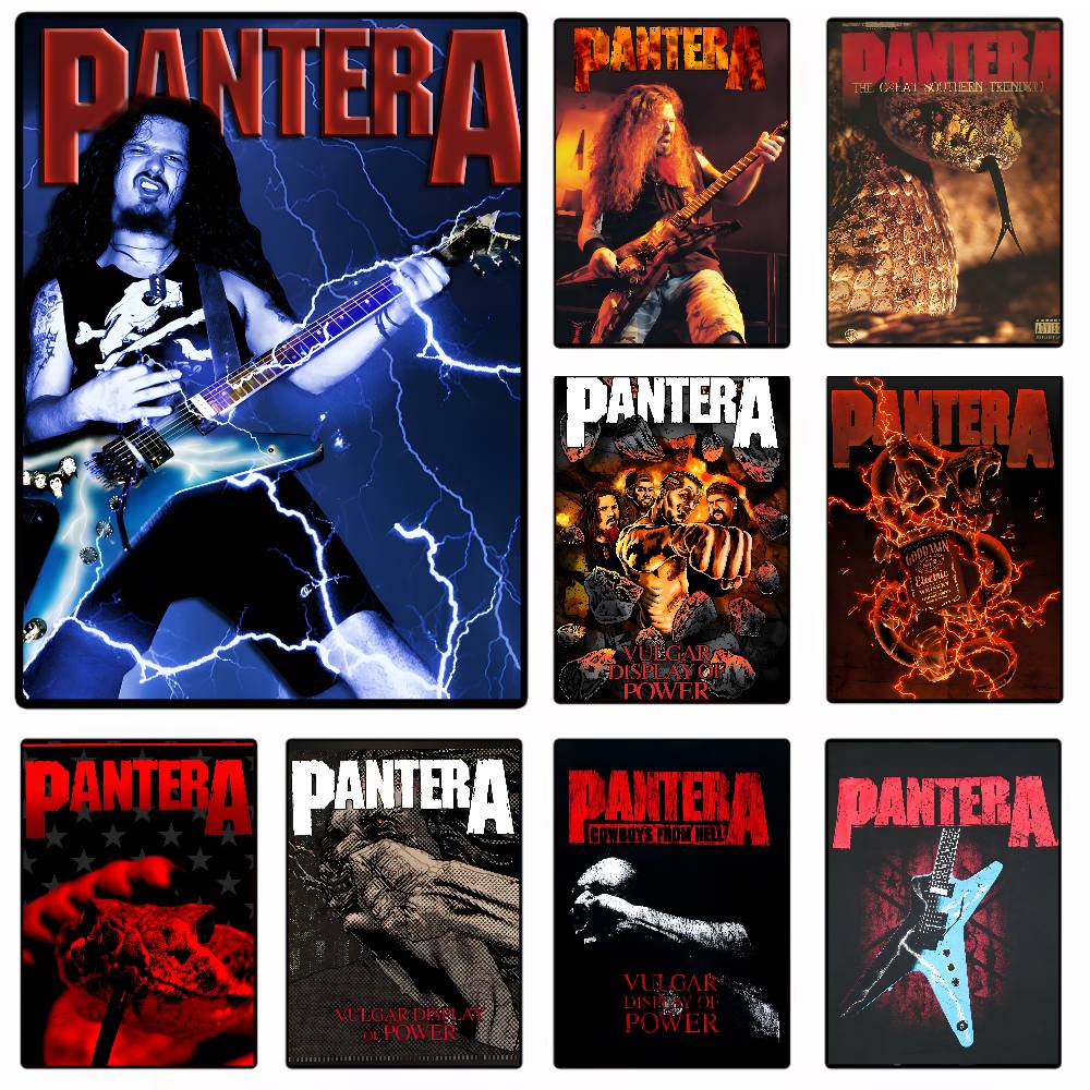 Vintage Music P-Pantera Band F - Vintage Fashion Prints For Wall avaliação e preço