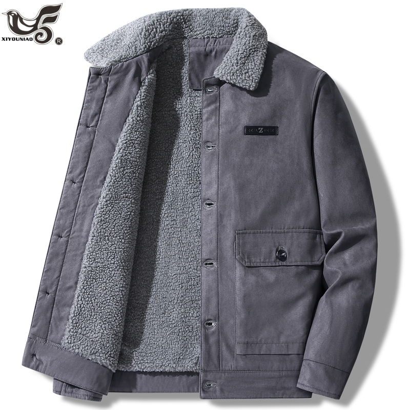 Men's Suede Jacket Autumn Retr - Varsity Jacket Wool avaliação e preço