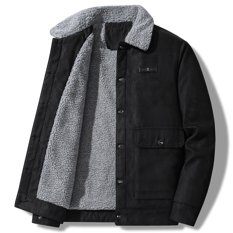 Men's Suede Jacket Autumn Retr - Varsity Jacket Wool avaliação e preço