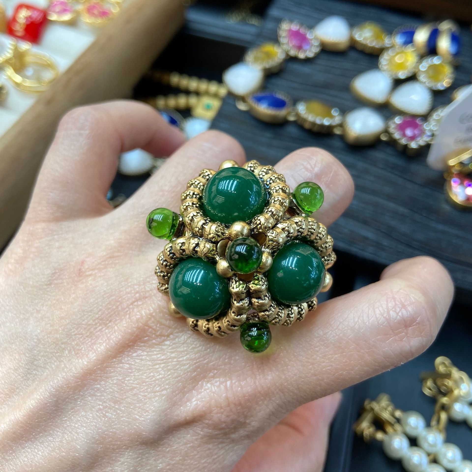 2025 lantern agate earrings on - Vintage Fashion Tiktok avaliação e preço