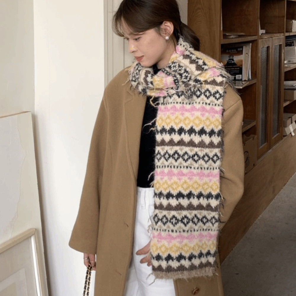 Fashion Warm Jacquard Knitted  - Vintage Fashion Faire avaliação e preço