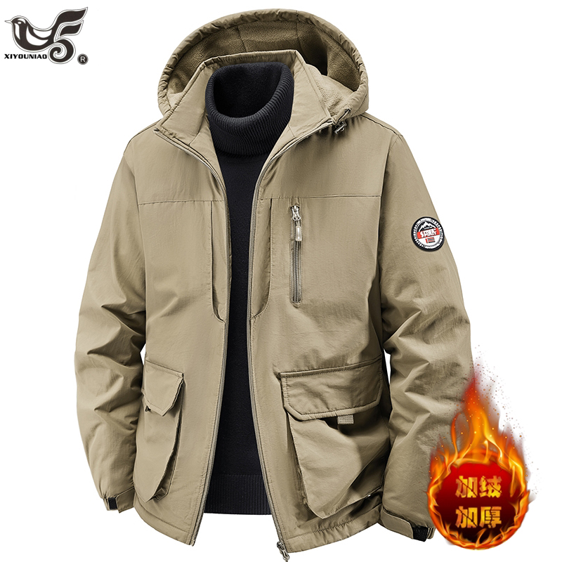 Plus Size 7XL 8XL Men Parkas T - Varsity Jacket Wool avaliação e preço