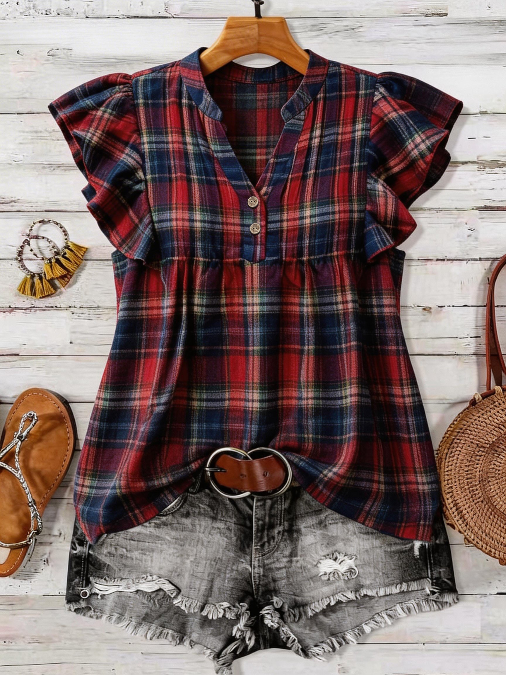 plus Size Retro round Neck Pri - Vintage Fashion Jersey avaliação e preço