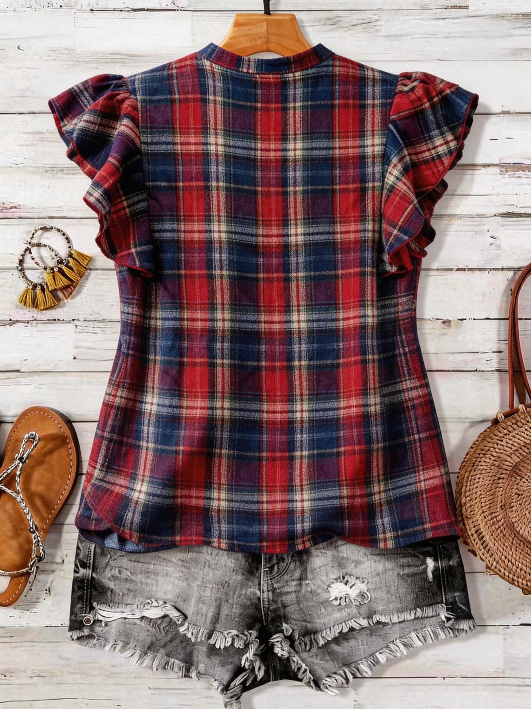 plus Size Retro round Neck Pri - Vintage Fashion Jersey avaliação e preço
